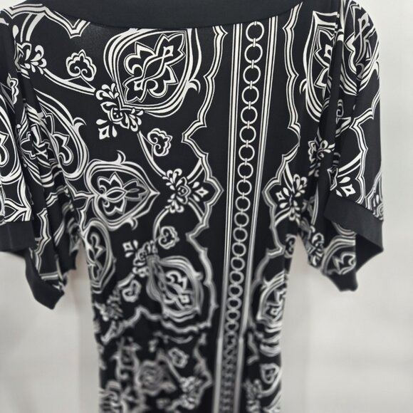 White House Black Market Blousson Wide Sleeve Tunic Top Size XS - Picture 4 of 10